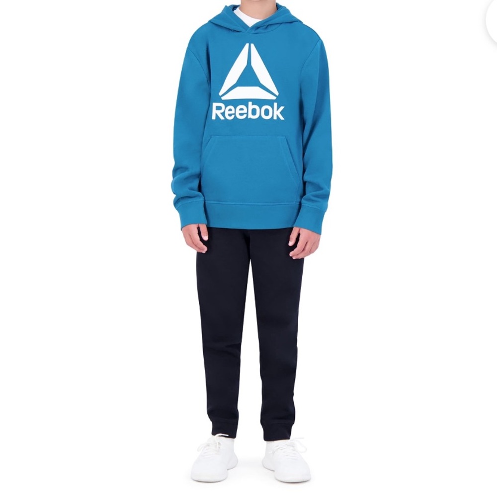 Reebok Unisex Kids’ Delta Fleece Hoodie, Sizes 6/7
